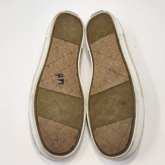 Jack Rogers Womens Tucker Slip On Sneakers Size 9 M Gold Tan Metallic Fabric - Picture 9 of 9